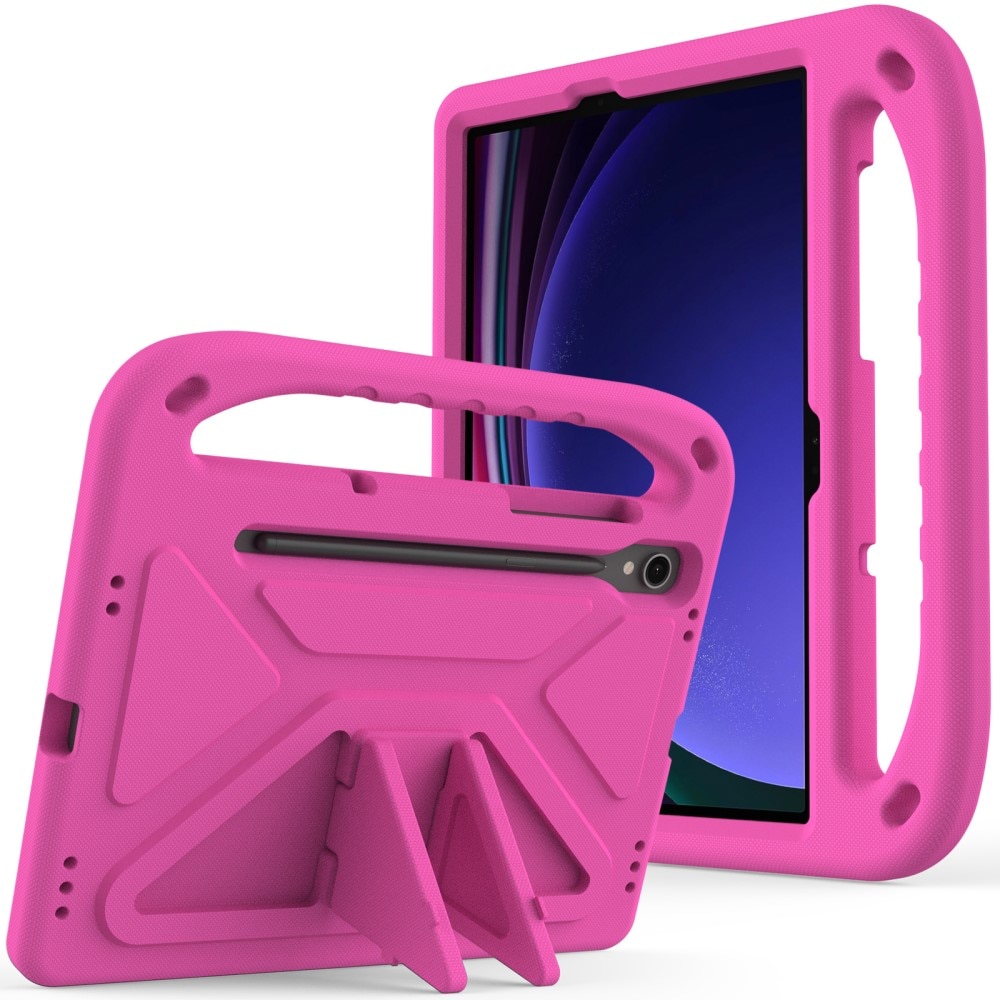 Funda EVA con asa para niños para Samsung Galaxy Tab S9 FE rosado