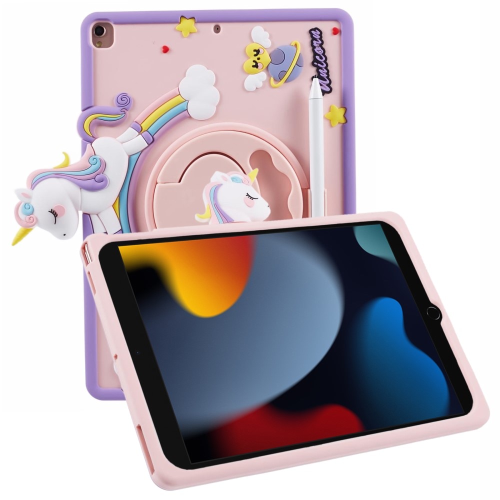 Funda con soporte Unicornio iPad 10.2 7th Gen (2019) rosado