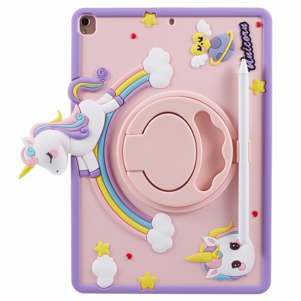 Funda con soporte Unicornio iPad 10.2 9th Gen (2021) rosado