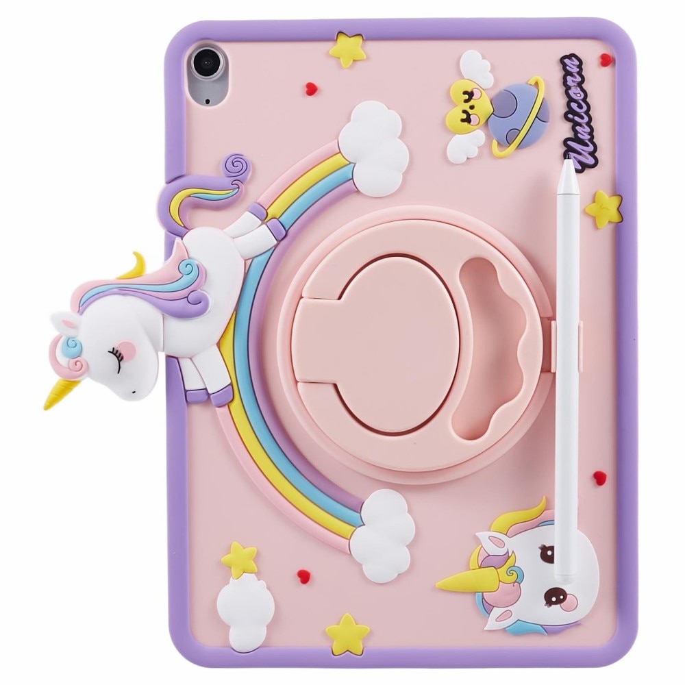 Funda con soporte Unicornio Apple iPad 11 11th Gen (2025) rosado