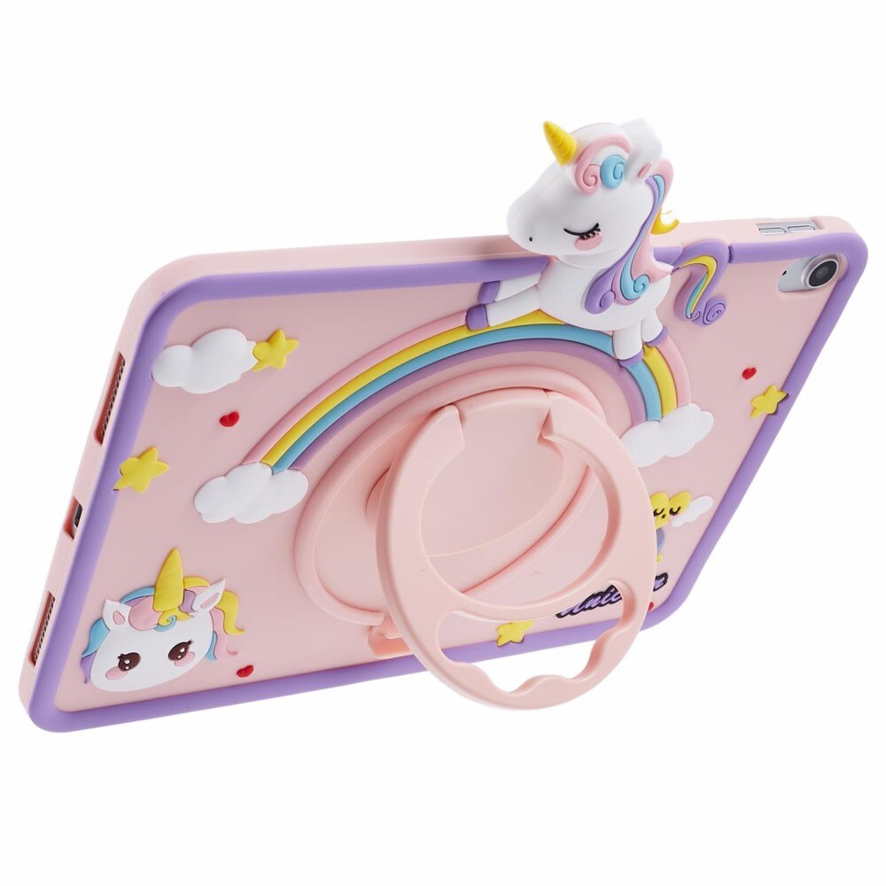 Funda con soporte Unicornio iPad 10.9 10th Gen (2022) rosado