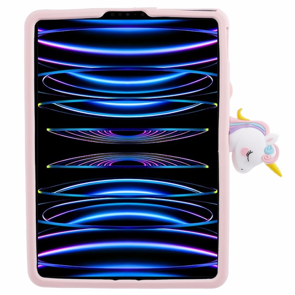 Funda con soporte Unicornio Apple iPad Air 11 7th Gen (2025) rosado