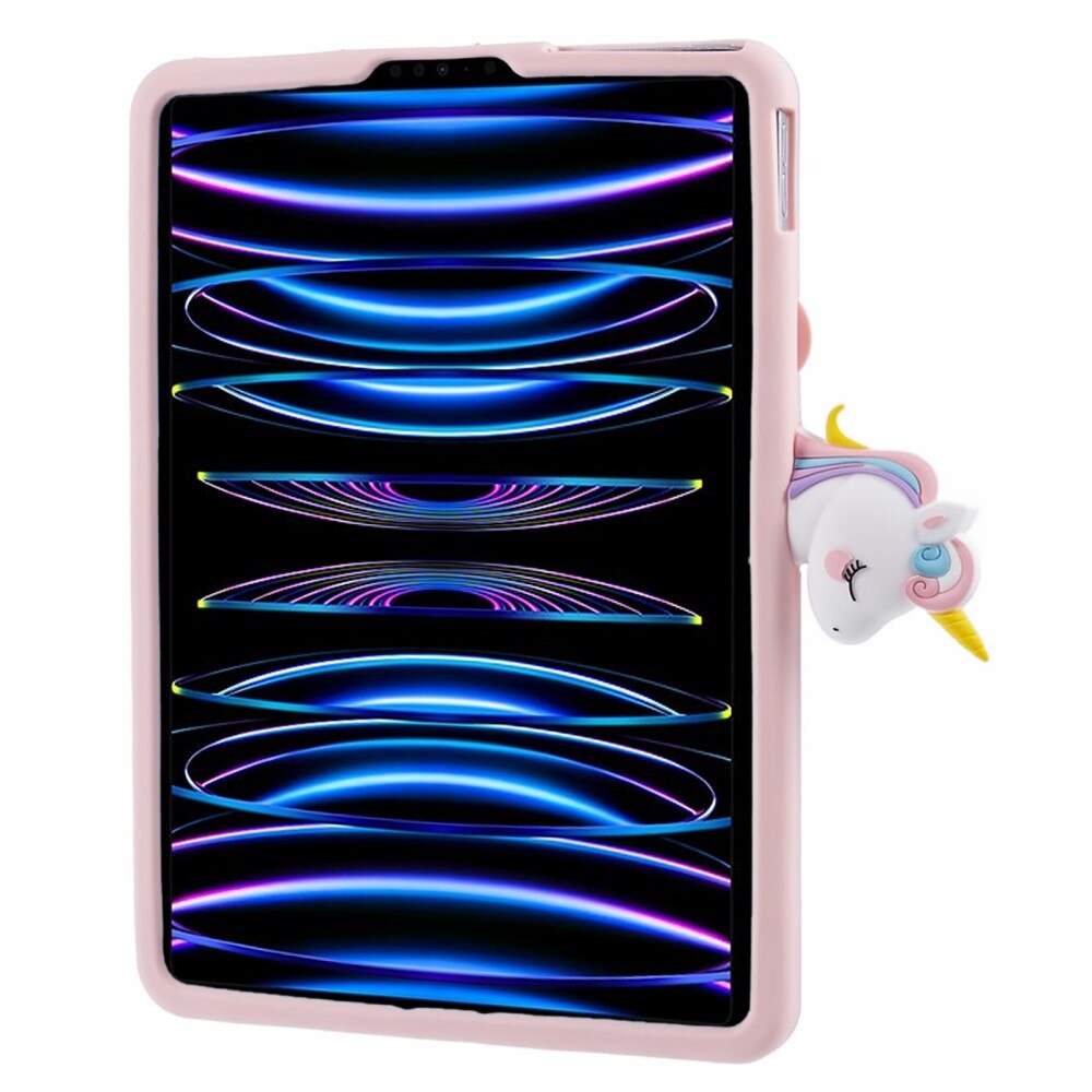Funda con soporte Unicornio Apple iPad Air 11 7th Gen (2025) rosado