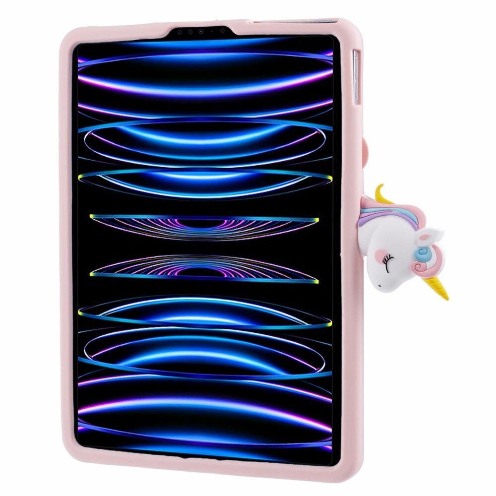 Funda con soporte Unicornio iPad Pro 11 2nd Gen (2020) rosado