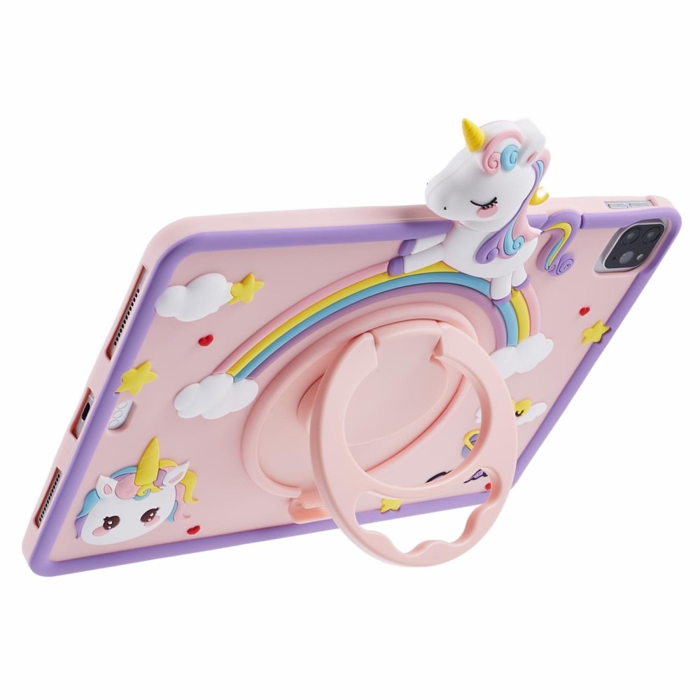 Funda con soporte Unicornio Apple iPad Air 11 7th Gen (2025) rosado