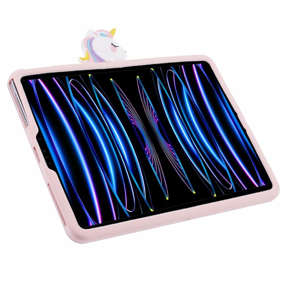 Funda con soporte Unicornio iPad Air 10.9 4th Gen (2020) rosado