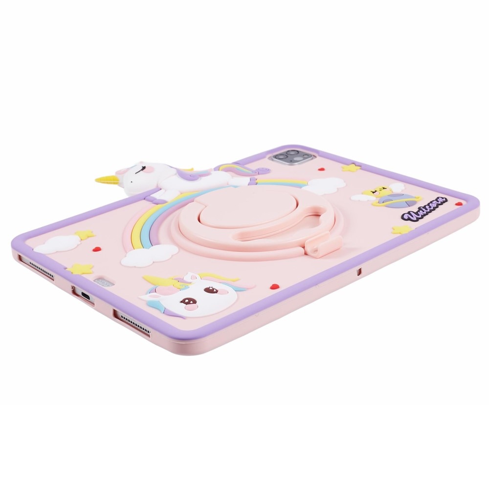 Funda con soporte Unicornio iPad Pro 11 4th Gen (2022) rosado