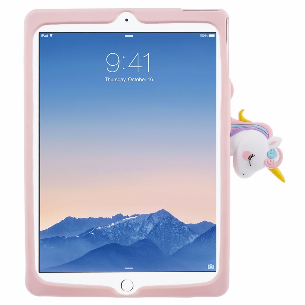 Funda con soporte Unicornio iPad 9.7 5th Gen (2017) rosado