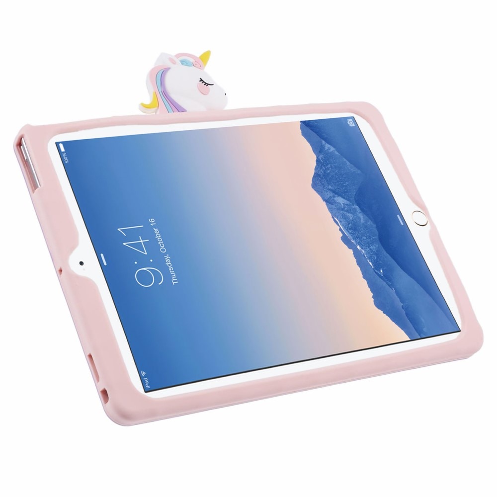 Funda con soporte Unicornio iPad 9.7 5th Gen (2017) rosado