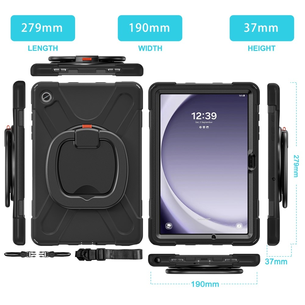 Kickstand Hybrid Case Samsung Galaxy Tab A9 Plus Black