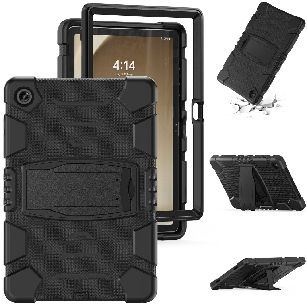 Funda híbrida a prueba de golpes con soporte Samsung Galaxy Tab A9 Plus negro