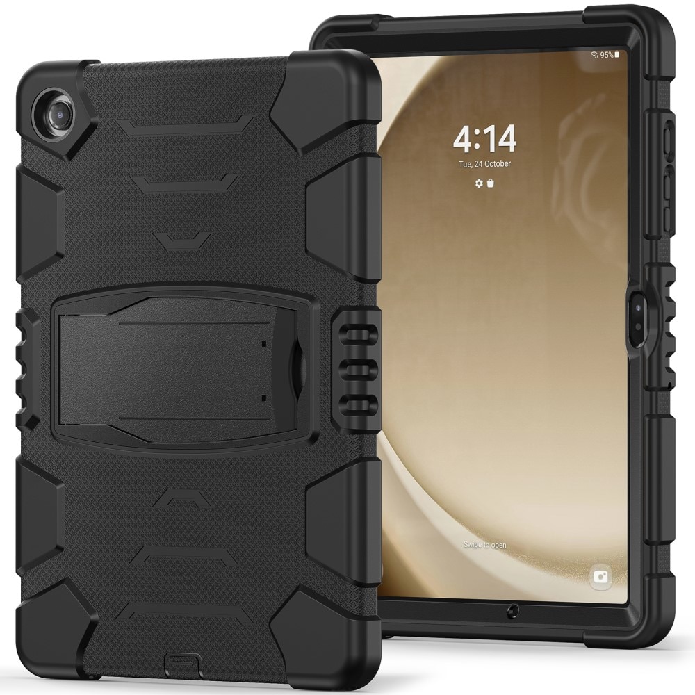 Funda híbrida a prueba de golpes con soporte Samsung Galaxy Tab A9 Plus negro