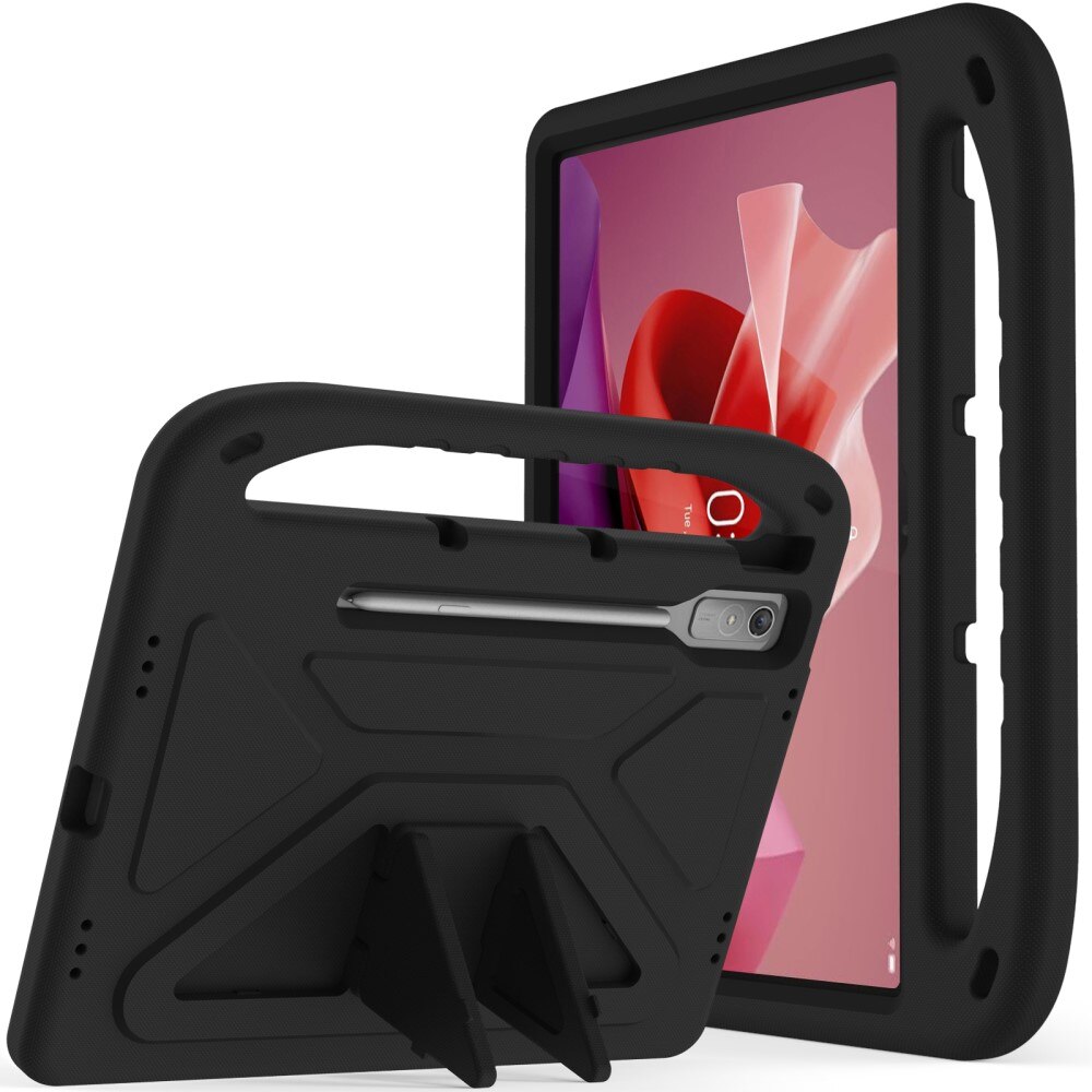 Funda EVA con asa para niños para Lenovo Tab P12 negro