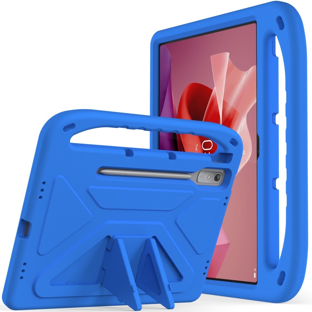 Funda EVA con asa para niños para Lenovo Tab P12 azul