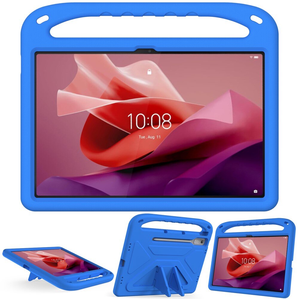 Funda EVA con asa para niños para Lenovo Tab P12 azul