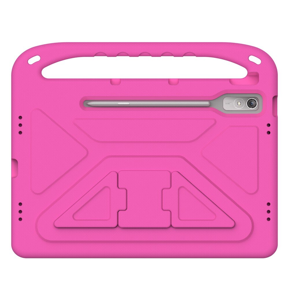 Funda EVA con asa para niños para Lenovo Tab P12 rosado