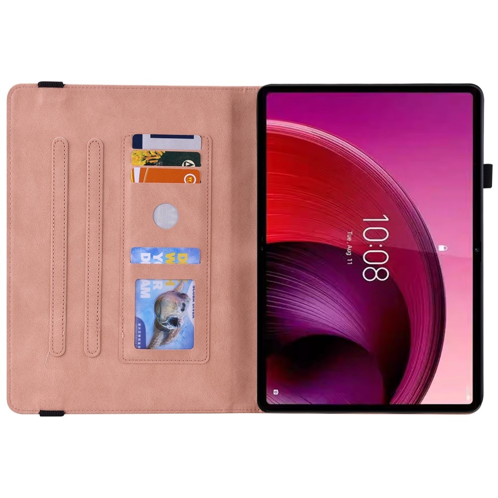 Funda de cuero con mariposas  Lenovo Tab M11 Rosa