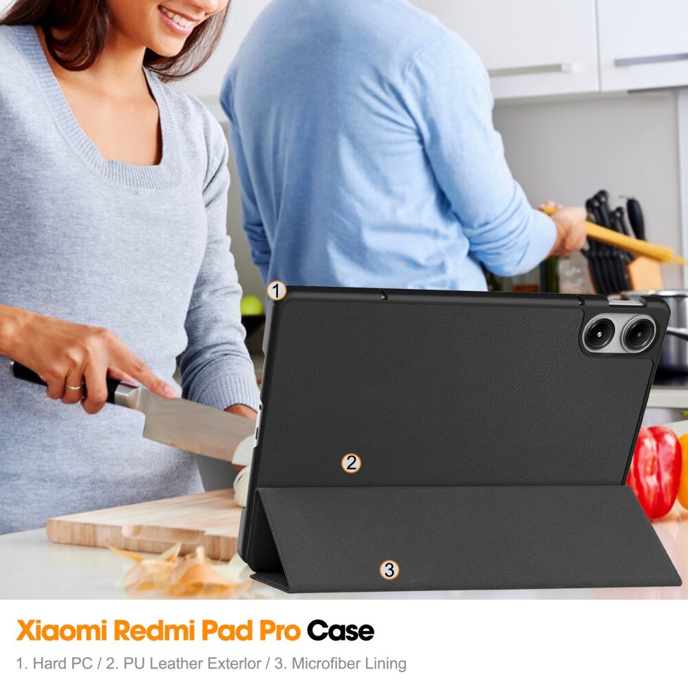 Funda Tri-Fold Xiaomi Redmi Pad Pro Negro