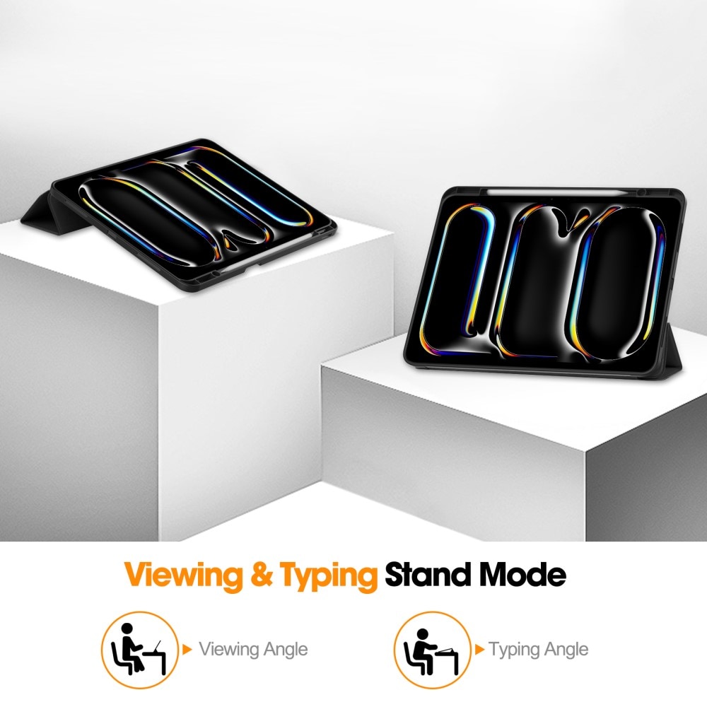 Funda Tri-Fold con portalápices iPad Pro 13 7th Gen (2024) negro