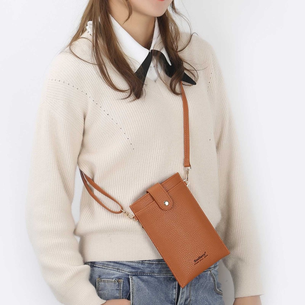 Bolso collar Marrón