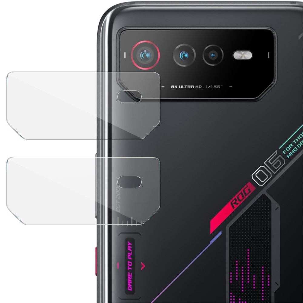 Cubre objetivo de cristal templado de 0.3mm (2 piezas) Asus ROG Phone 6/6 Pro