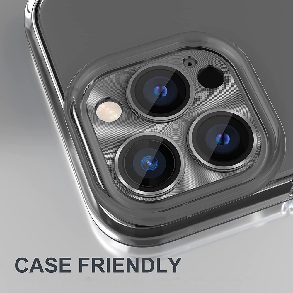 Protector Cámara Cristal Templado Aluminio iPhone 14 Pro Max negro