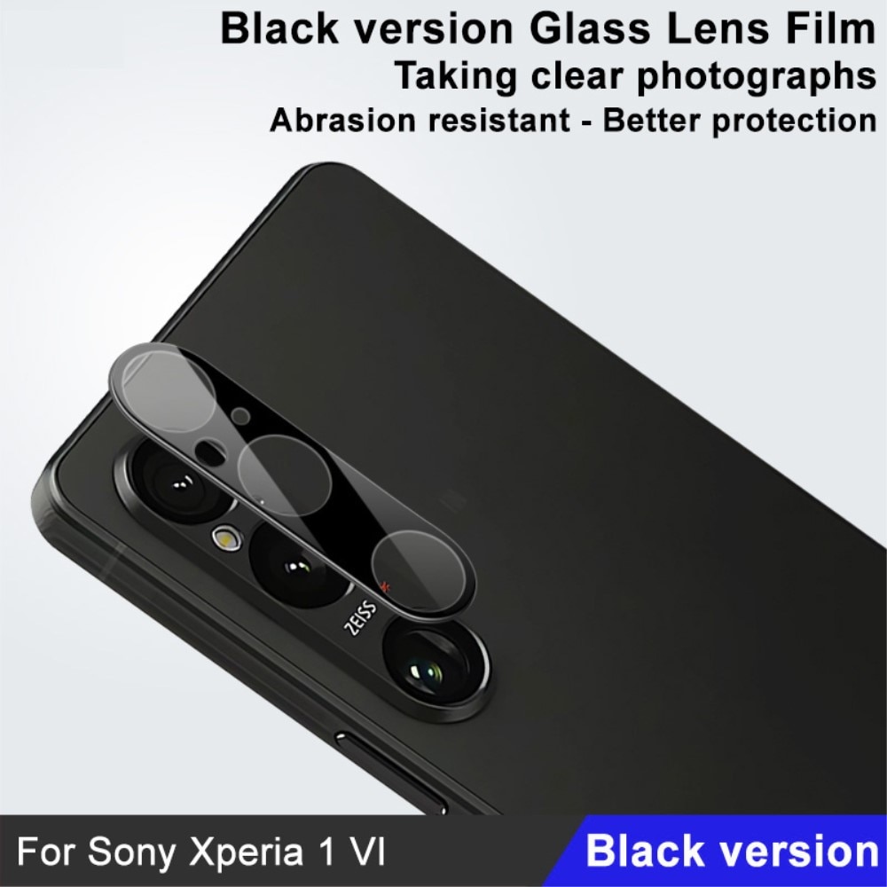 Cubre objetivo de cristal templado de 0,2mm Sony Xperia 1 VI Negro