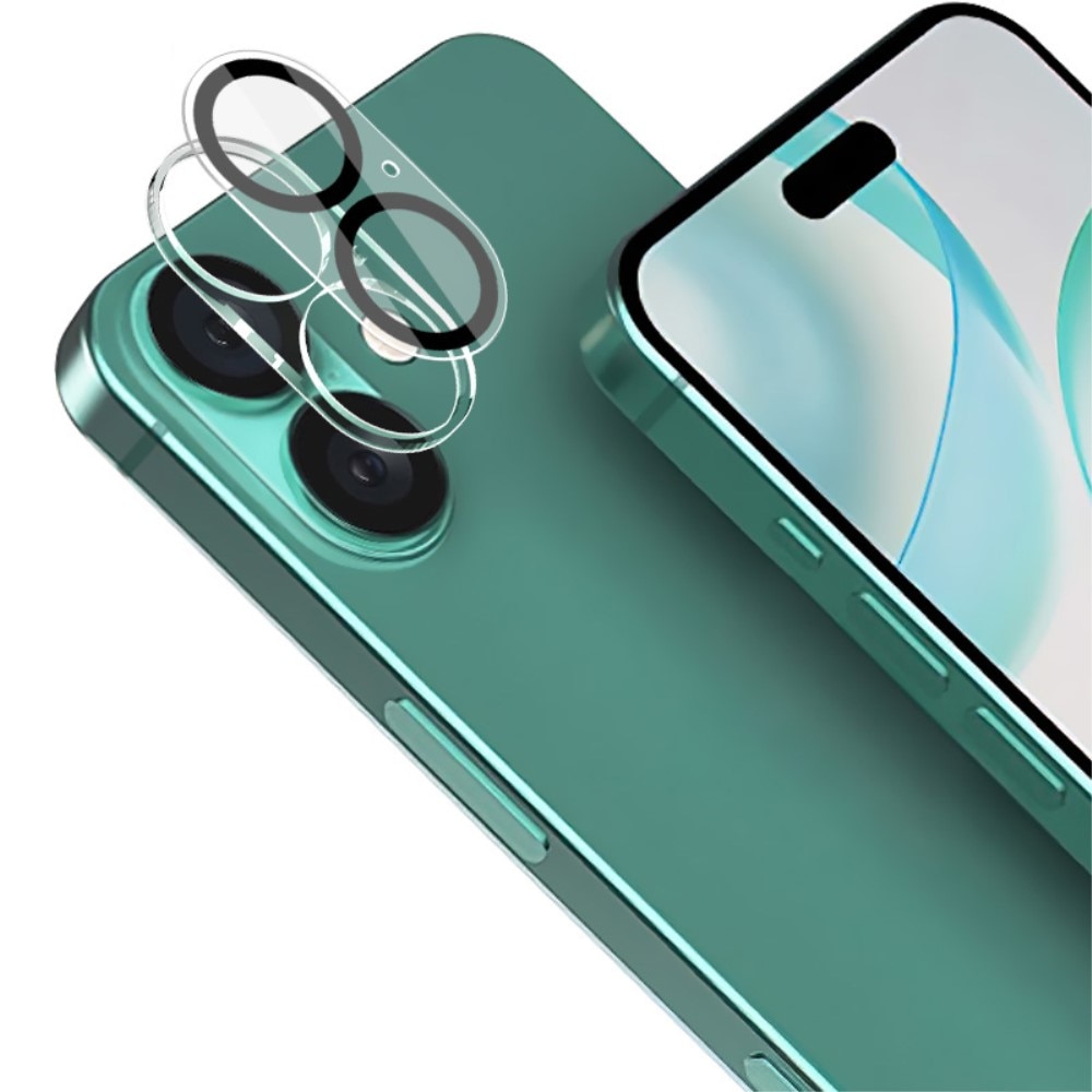 Cubre objetivo de cristal templado de 0,2mm iPhone 16 Plus Transparente
