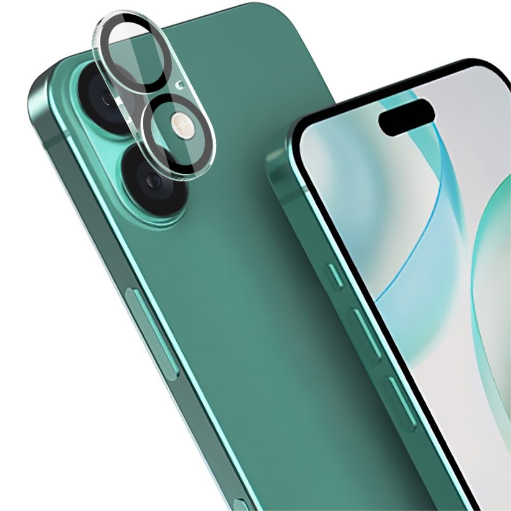 Cubre objetivo de cristal templado de 0,2mm iPhone 16 Plus Transparente