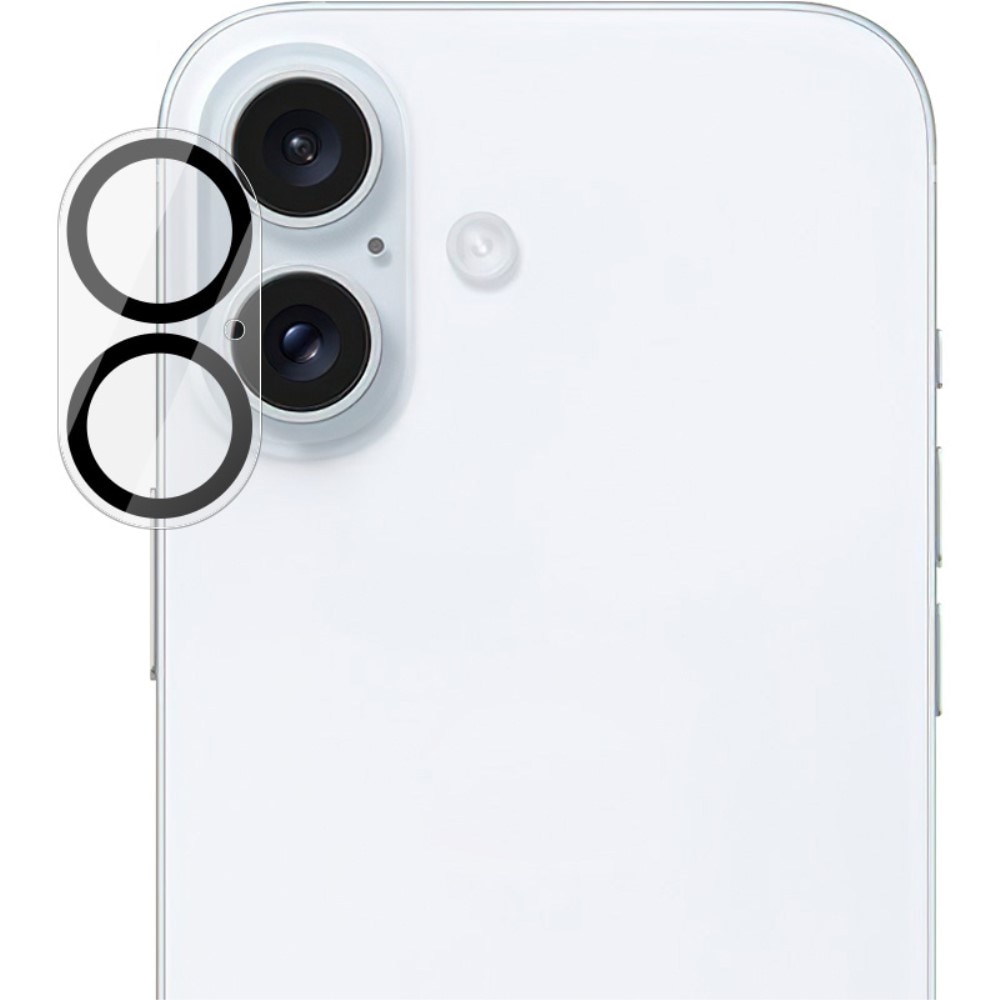 Cubre objetivo de cristal templado de 0,2mm iPhone 16 Plus Transparente