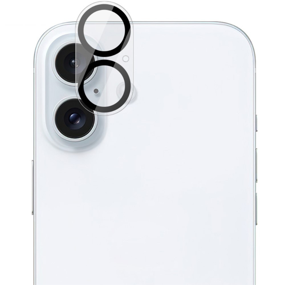 Cubre objetivo de cristal templado de 0,2mm iPhone 16 Plus Transparente