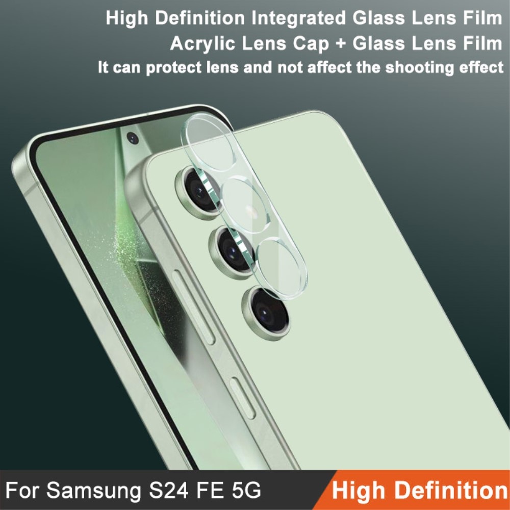 Cubre objetivo de cristal templado de 0,2mm Samsung Galaxy S24 FE Transparente