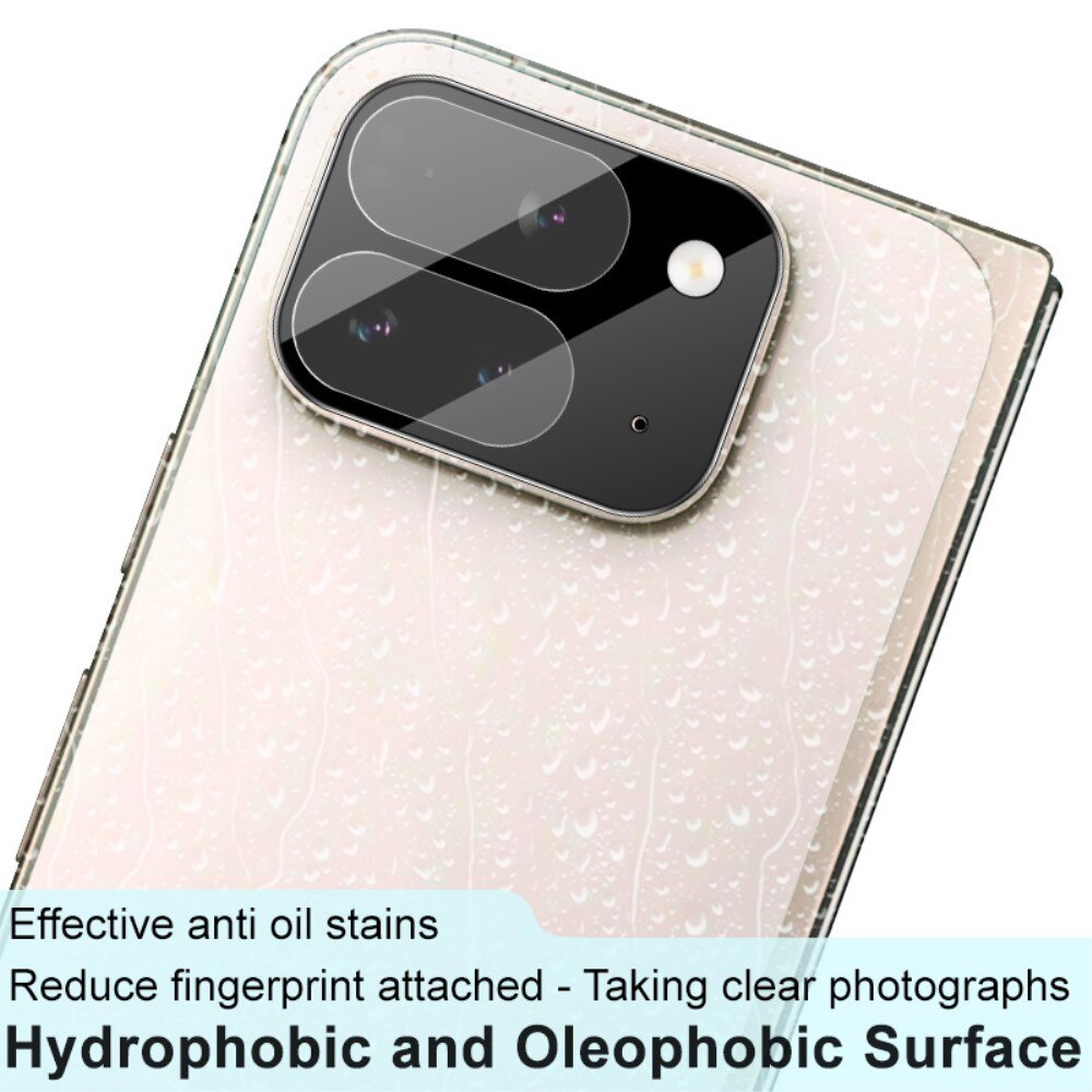 Cubre objetivo de cristal templado de 0,2mm Google Pixel 9 Pro Fold Negro