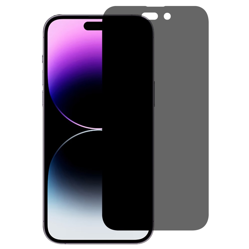 Protector de pantalla privacidad de cristal templado iPhone 14 Pro Negro