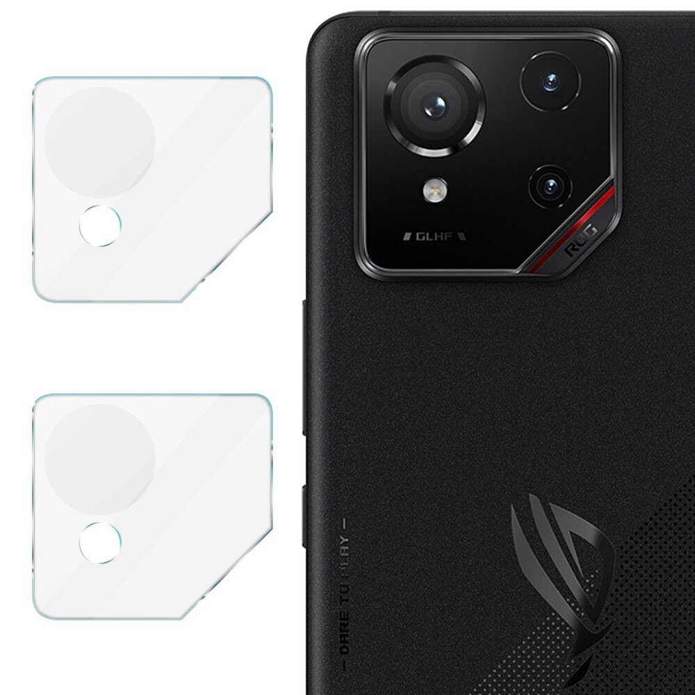 Cubre objetivo de cristal templado de 0,2mm (2 piezas) Asus ROG Phone 9 Pro transparente