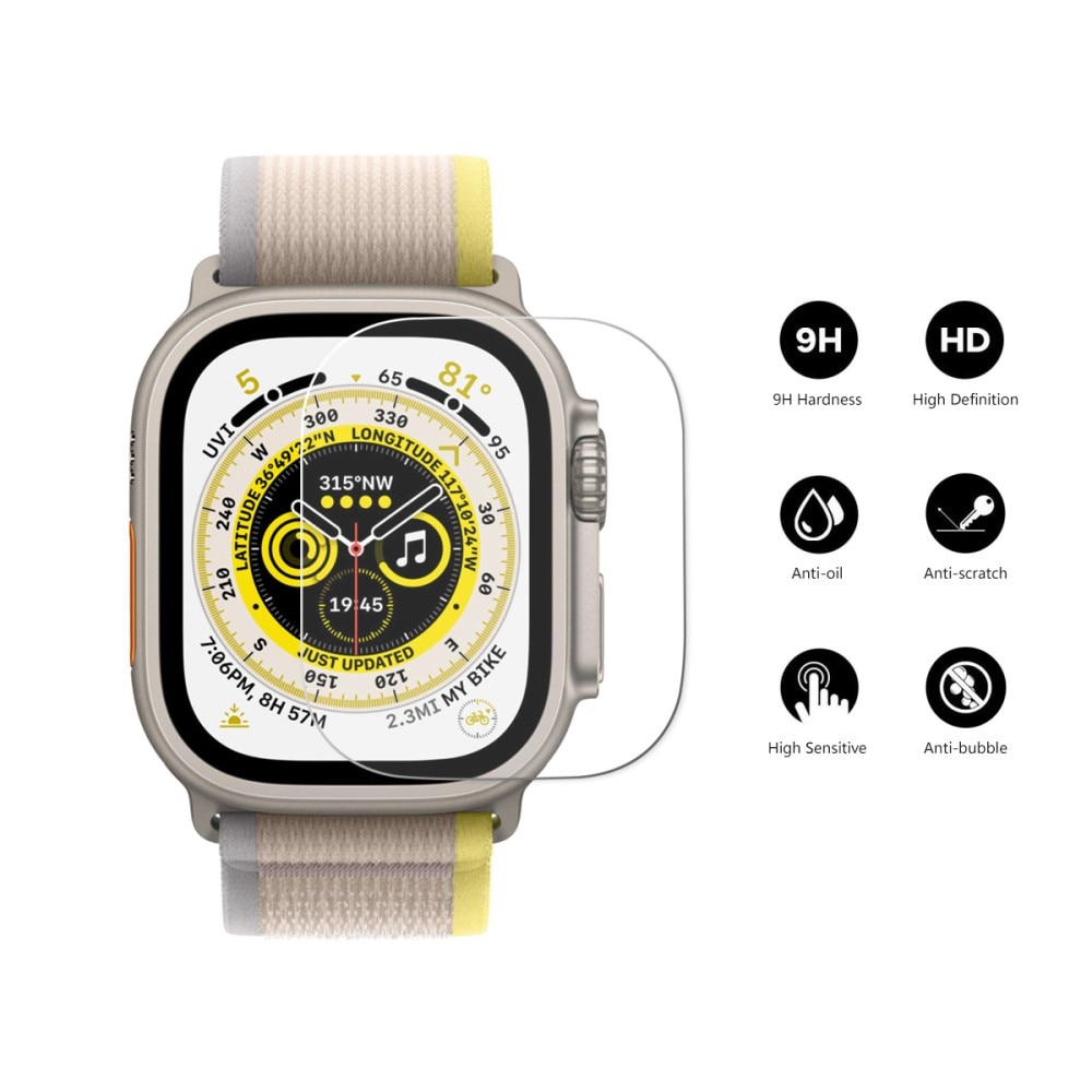 Protector de pantalla de cristal templado 0.2mm Apple Watch Ultra 2 49mm