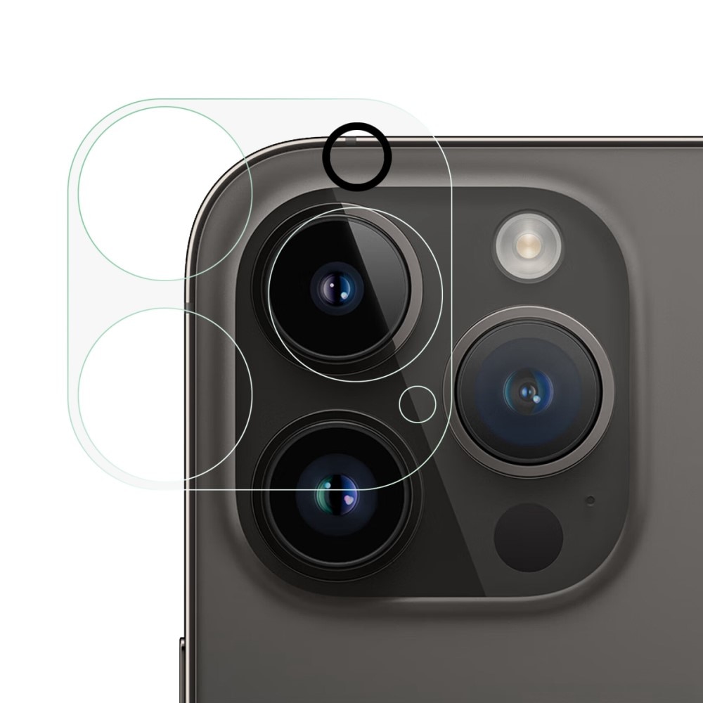 Protector de lente cámara de cristal templado iPhone 14 Pro Transparente