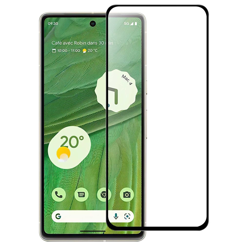 Protector de pantalla cobertura total cristal templado Google Pixel 7 Negro