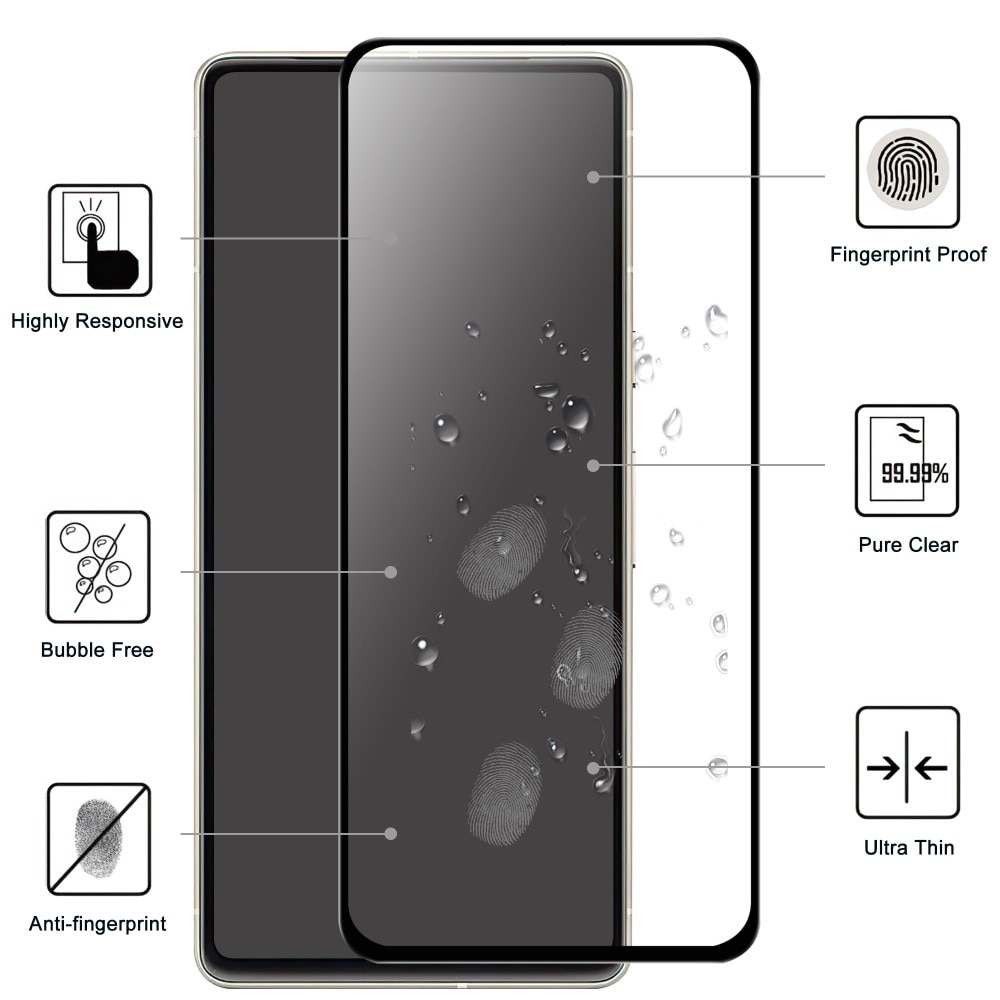 Protector de pantalla cobertura total cristal templado Google Pixel 7 Negro