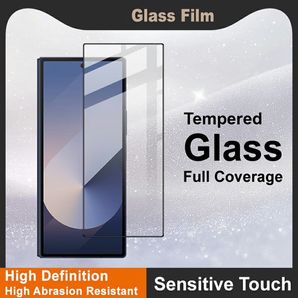 Protector Pantalla Cobertura total Cristal Templado Samsung Galaxy Z Fold 7 negro