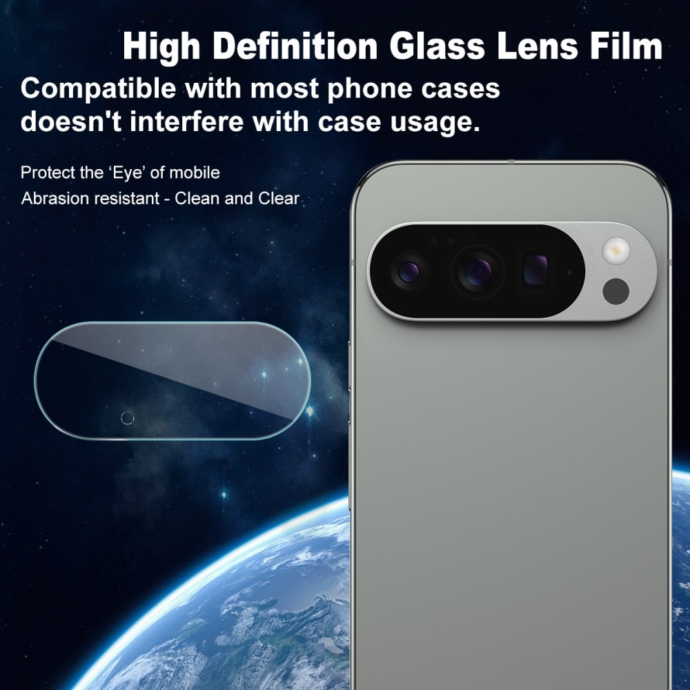 Cubre objetivo de cristal templado de 0,2mm (2 piezas) Google Pixel 10 Pro transparente