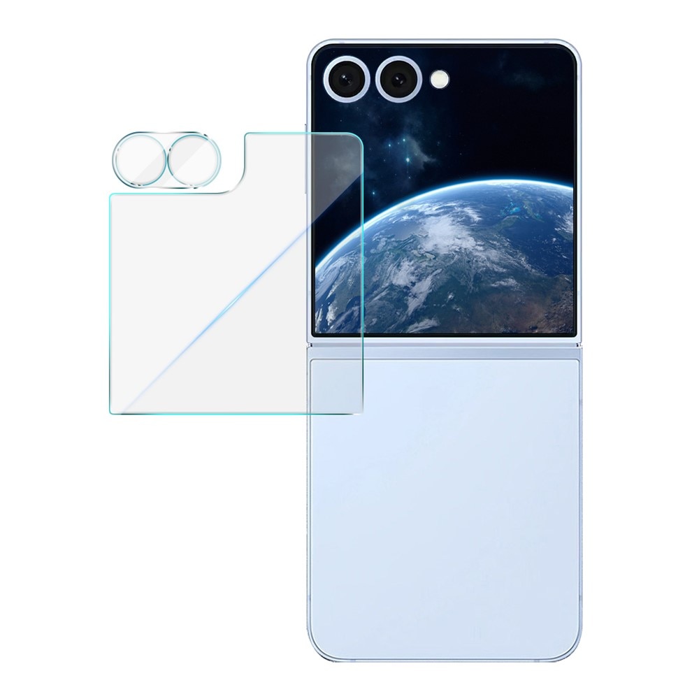 Protector Pantalla Exterior y Cubre objetivo Samsung Galaxy Z Flip 7 Transparente