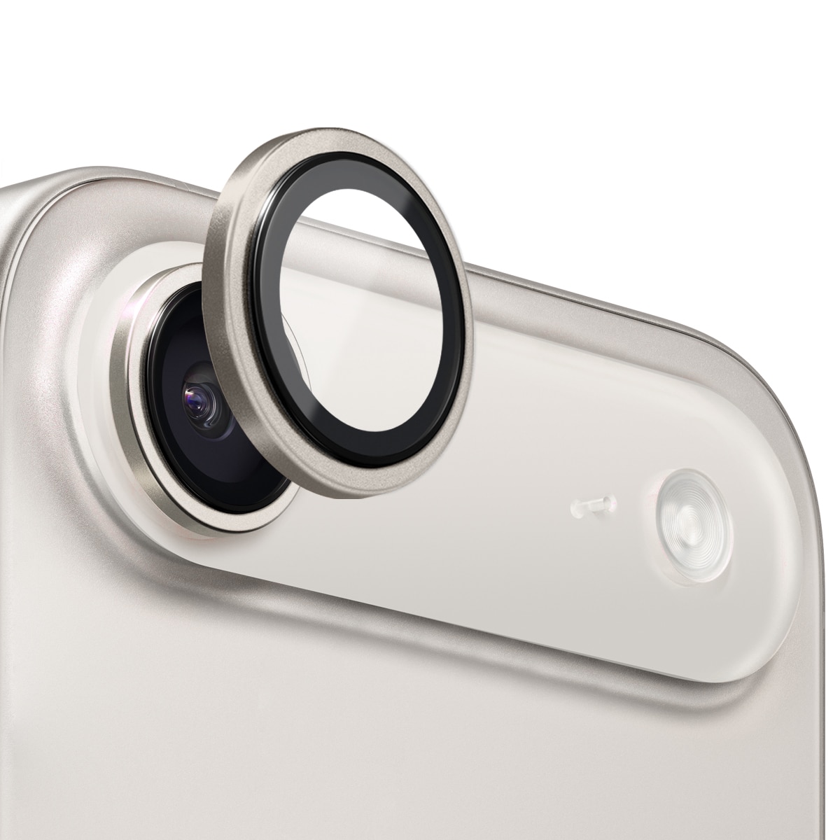 Cubre objetivo de cristal templado aluminio iPhone 17 Air Gris