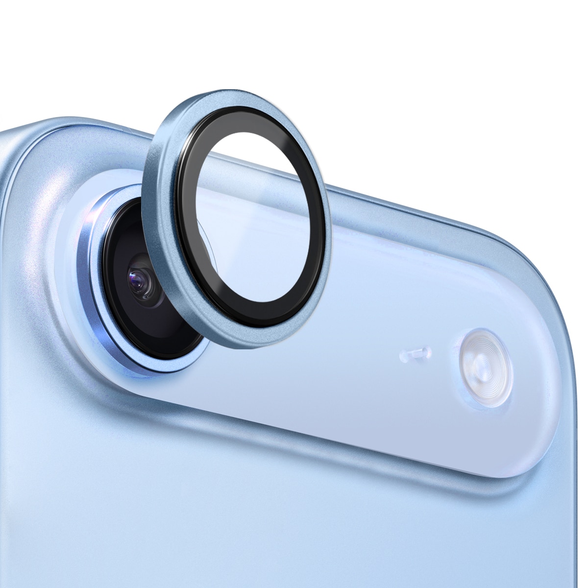 Cubre objetivo de cristal templado aluminio iPhone 17 Air Azul