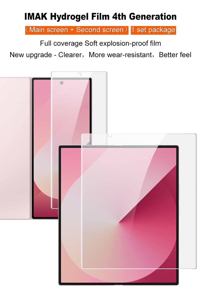 Hydrogel Protector Pantalla Cobertura total Samsung Galaxy Z Fold 7