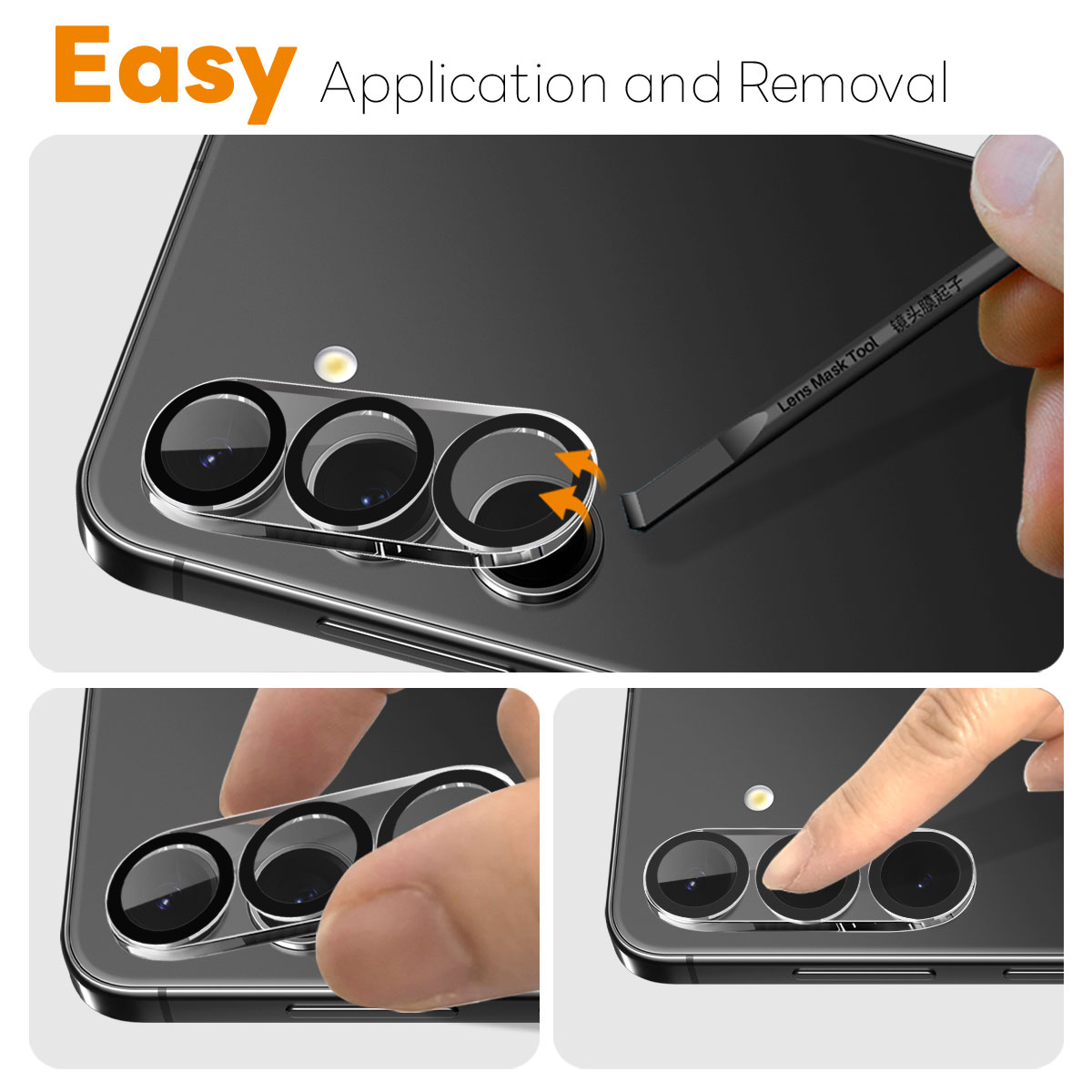 Cubre objetivo de cristal templado Samsung Galaxy S25 FE (2 piezas)