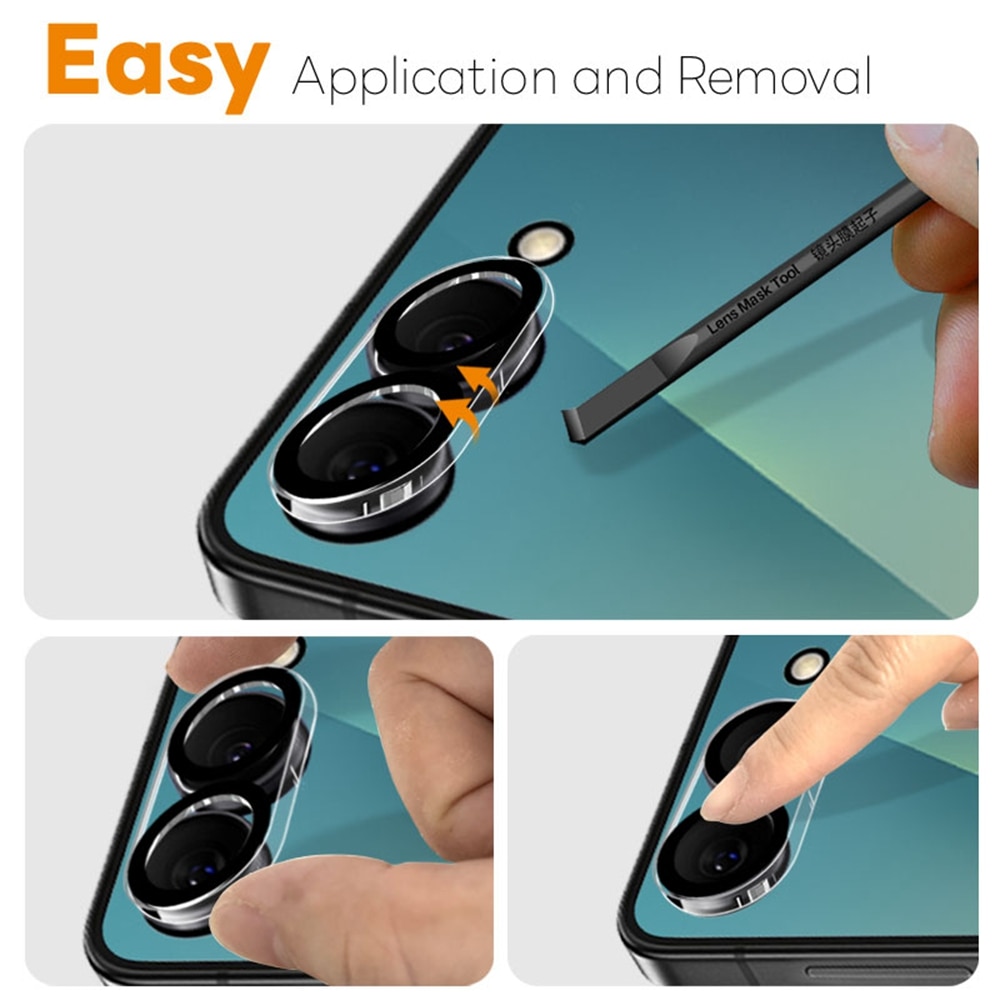 Cubre objetivo de cristal templado Samsung Galaxy Z Flip 7 (2 piezas)