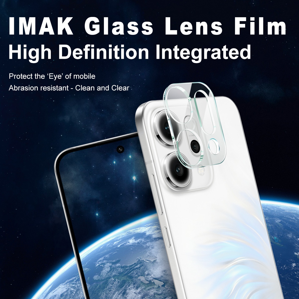 Cubre objetivo de cristal templado de 0,2mm Oppo Reno 14 Transparente