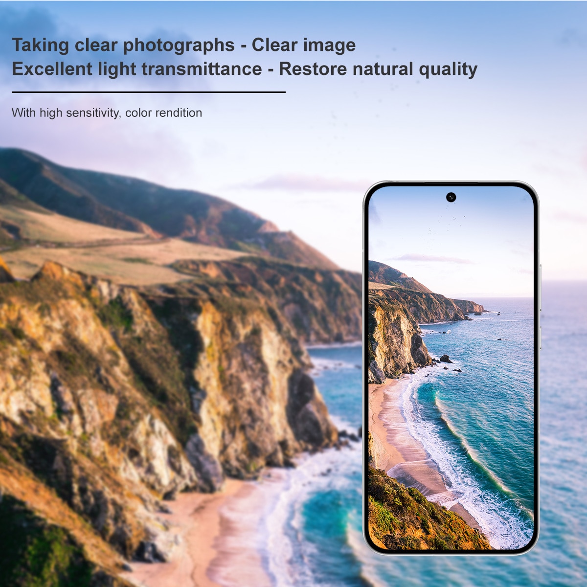 Cubre objetivo de cristal templado de 0,2mm Oppo Reno 14 Transparente