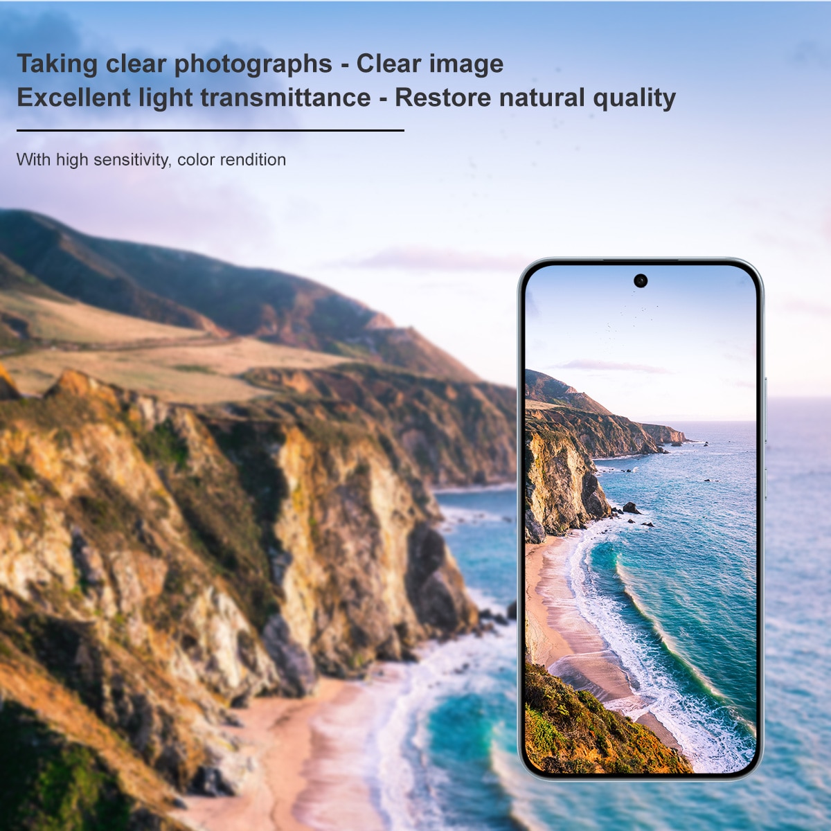 Cubre objetivo de cristal templado de 0,2mm Oppo Reno 14 F Transparente